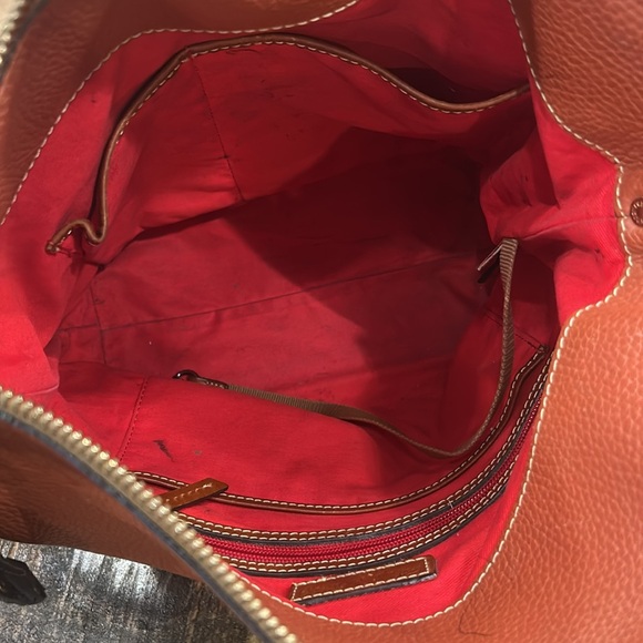 Dooney & Bourke Leather Crossbody Bag With Charms Terracotta - Picture 11 of 15